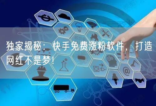 独家揭秘：快手免费涨粉软件，打造网红不是梦！
